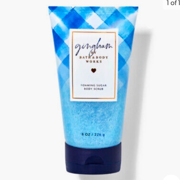 NWT Bath & Body Works Gingham Foaming Sugar Body Scrub - Picture 1 of 3